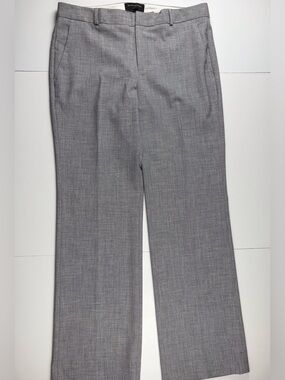 Banana Republic Logan Dress Pants Size 10 Grey Classic Unlined Poly/Rayon
